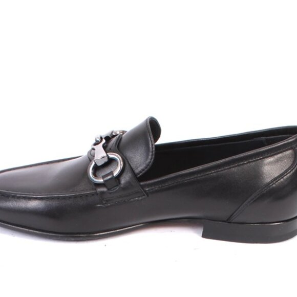 Giovanni Conti 825 Black Leather Classic Dress Shoes - Picture 6 of 8